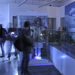 Visitors at the Scott Polar Museum.